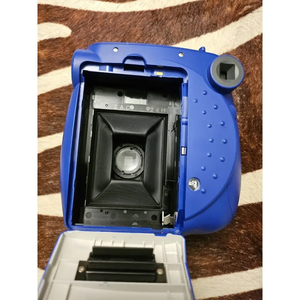 Fujifilm Instax Mini 7S Instant Film Camera Purple / Blue - Tested Works Great